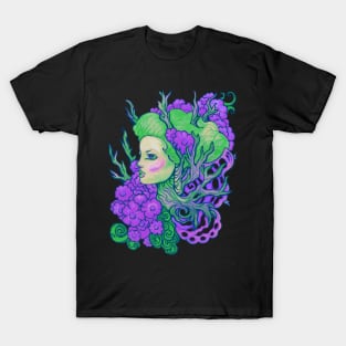 Purple Posy Spring Dryad T-Shirt